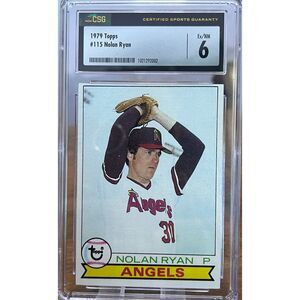 Vintage 1979 Topps Nolan Ryan CSG 6